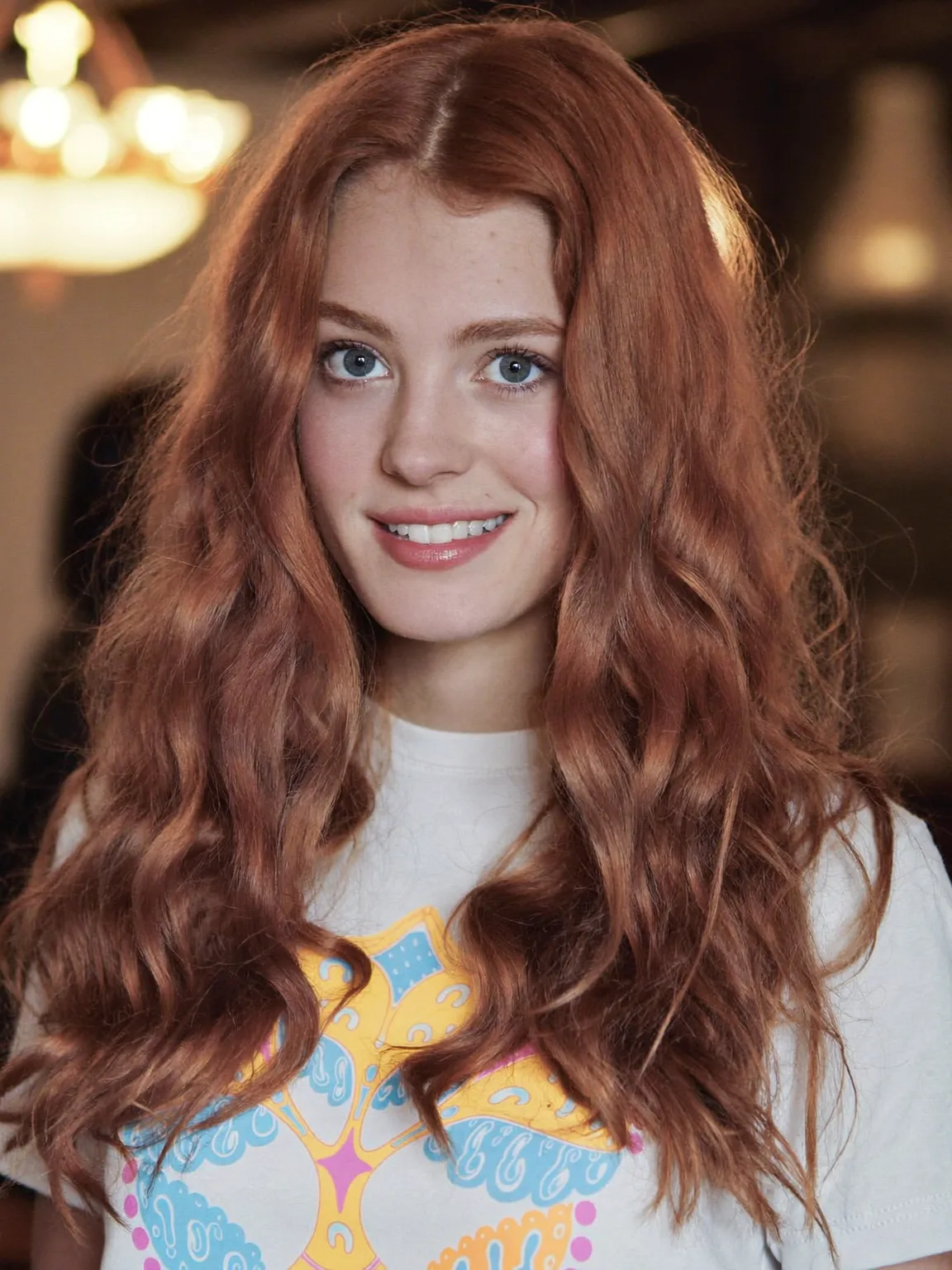 Long Loose Waves in Deep Rich Auburn Hue